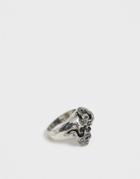 Reclaimed Vintage Inspired Skull And Snake Detail Ring In Burnished Silver Tone Exclusive To Asos