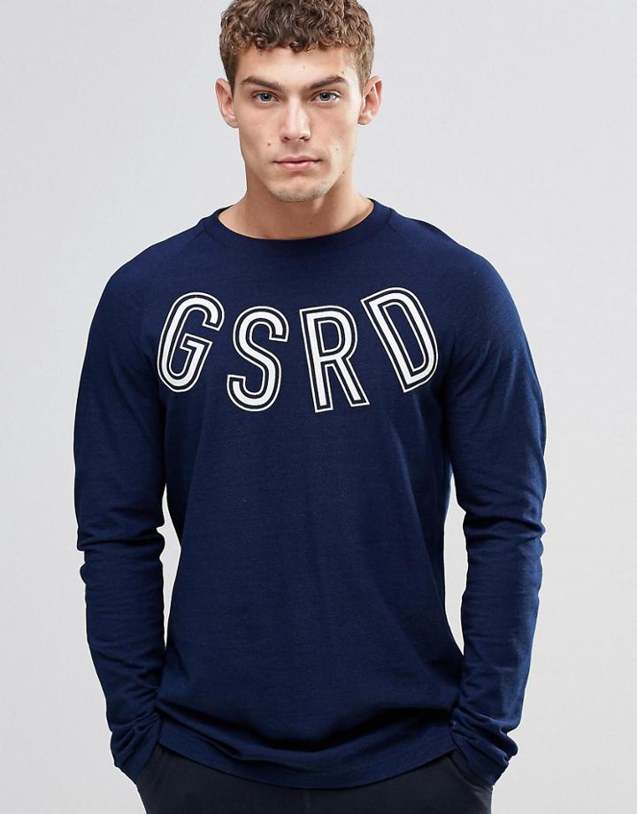 G-star Islev Long Sleeve Logo T-shirt - Navy