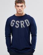 G-star Islev Long Sleeve Logo T-shirt - Navy