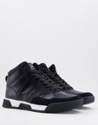 Calvin Klein High Top Sneakers In Black