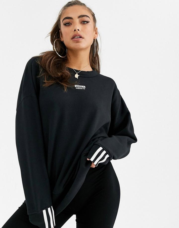 Adidas Originals Ryv Sweatshirt In Black - Black