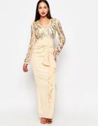 Virgos Lounge Cara Maxi Dress - Cream