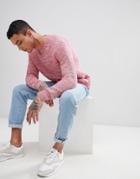 Weekday Cave Melange Sweater - Red
