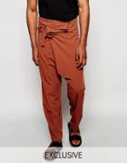Reclaimed Vintage Wrap Pants - Copper