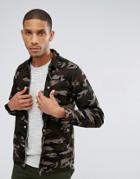 Just Junkies Camouflage Coach Jacket - Green