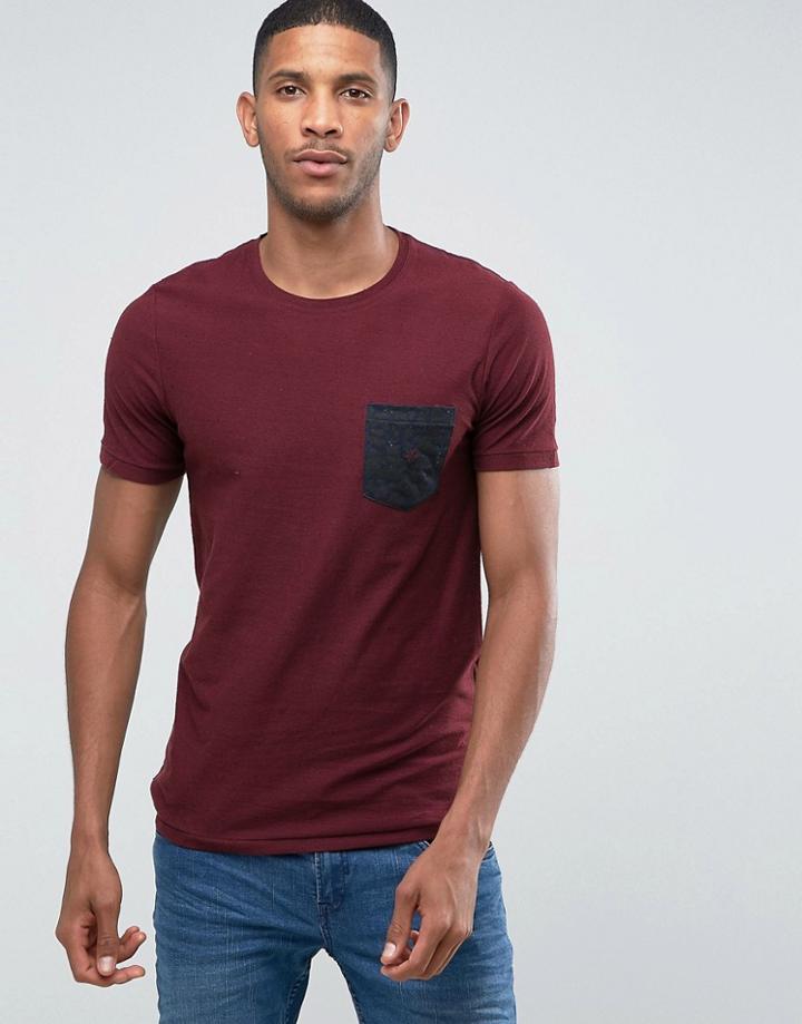 Jack & Jones Printed Pocket T-shirt - Red