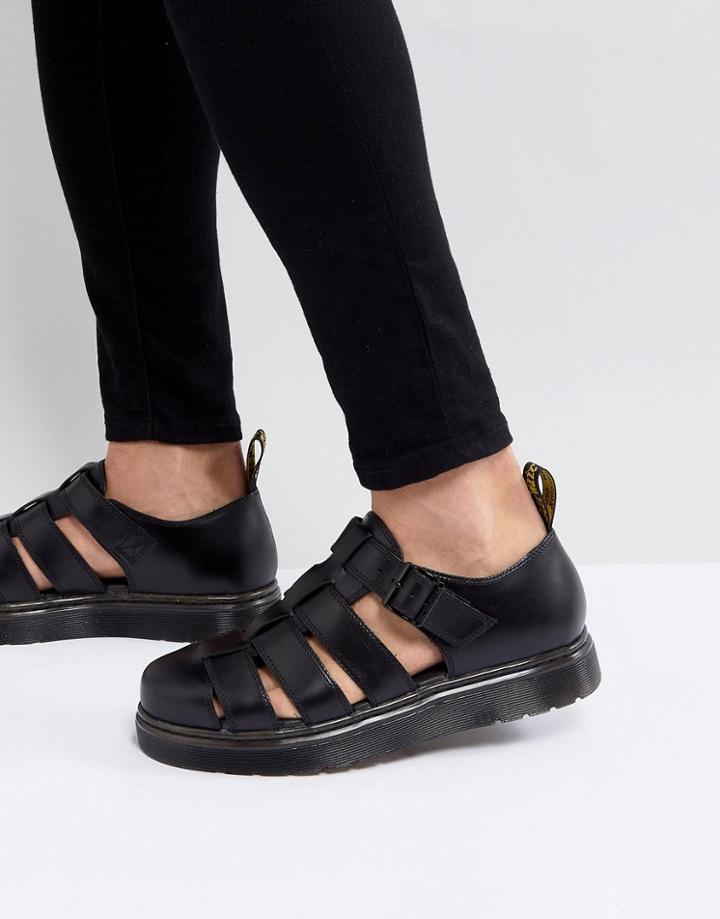 Dr Martens Vibal Closed Sandals In Black - Black