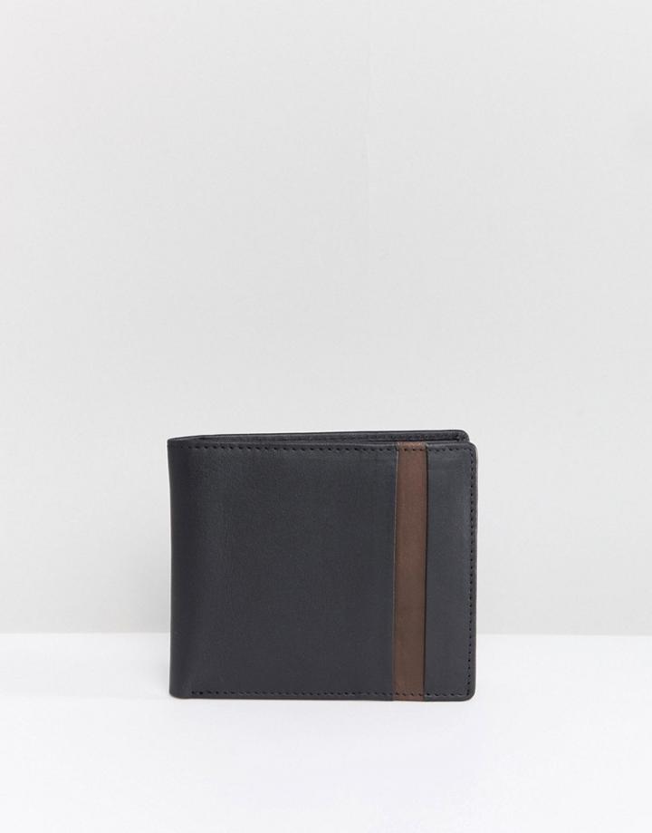 Dead Vintage Leather Foldover Wallet - Black