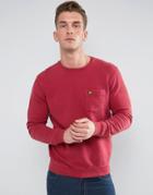 Lyle & Scott Garment Dye Sweatshirt Red - Red