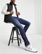 Calvin Klein Jeans Slim Tapered Fit Jeans In Dark Wash-blue