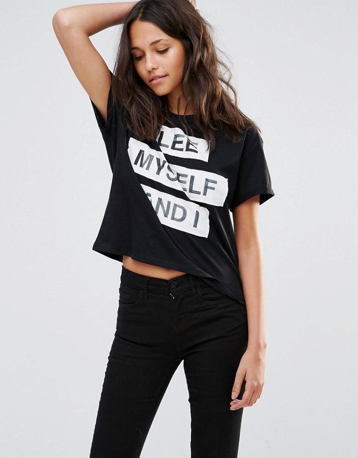 Lee Logo Relaxed T-shirt - Black