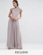 Tfnc Wedding Embellished Maxi Dress - Gray