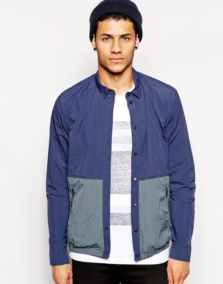 Minimum Jacket With Color Block
