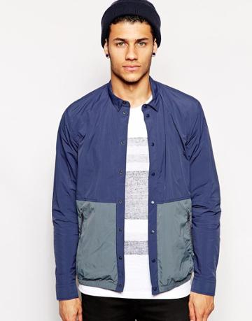 Minimum Jacket With Color Block