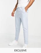 Puma Classics Tech Sweatpants In Blue Fog - Exclusive To Asos-blues