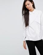 Finders Keepers Just My Luck Pleated Shirt - White