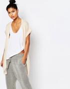 Micha Lounge Short Sleave Knitted Cardigan - Nude