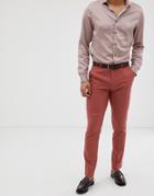 Asos Design Skinny Suit Pants In Pink - Pink