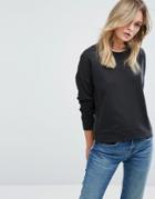 Jdy Zip Detail Sweater - Black