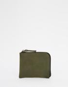 New Look Wallet With Zip Around Detail In Khaki - Green