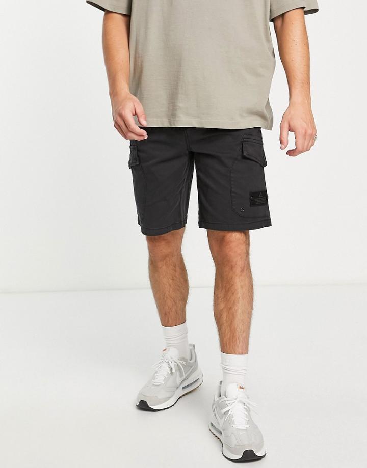 River Island Ultimate Cargo Shorts In Black