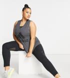 Adidas Training Plus Winners Tank In Light Gray-grey