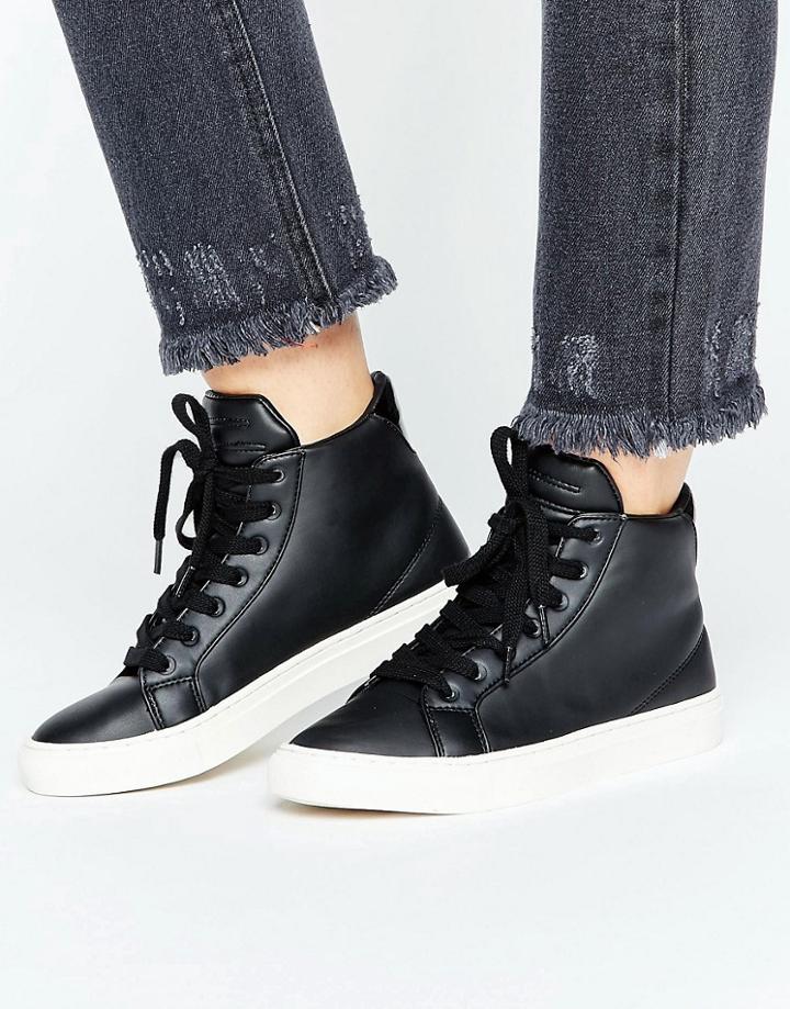 Vero Moda Hitop Sneaker - Black