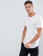 Le Breve Longline Raw Edge T-shirt - White