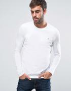 Farah Southall Super Slim Muscle Fit Long Sleeve T-shirt White - White