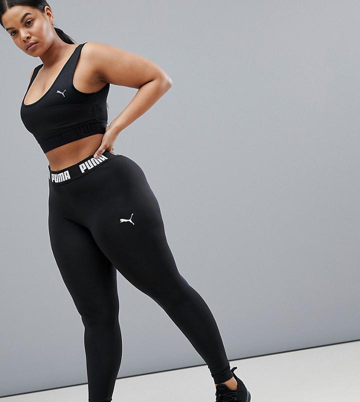 Puma Exclusive To Asos Plus Active Leggings - Black