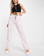 Envii Relaxed Pants In Pink Gingham - Part Of A Set