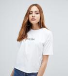 Asos Tall T-shirt With Extra Print - White