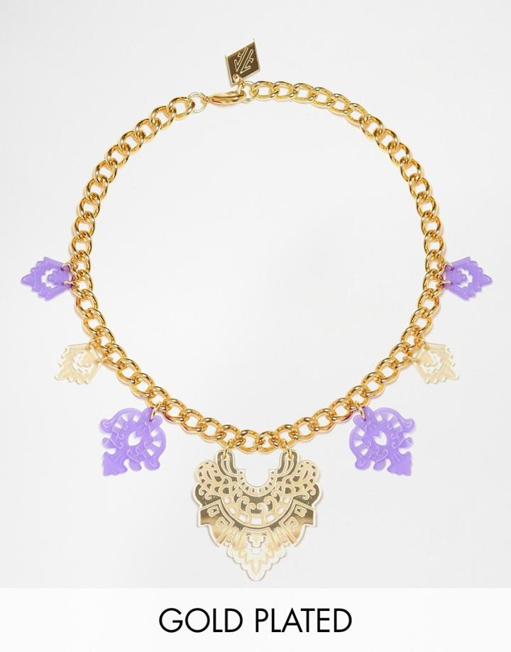 Finchittida Exclusive Purple Empress Necklace - Purple