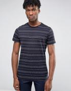 Burton Menswear Stripe T-shirt - Navy