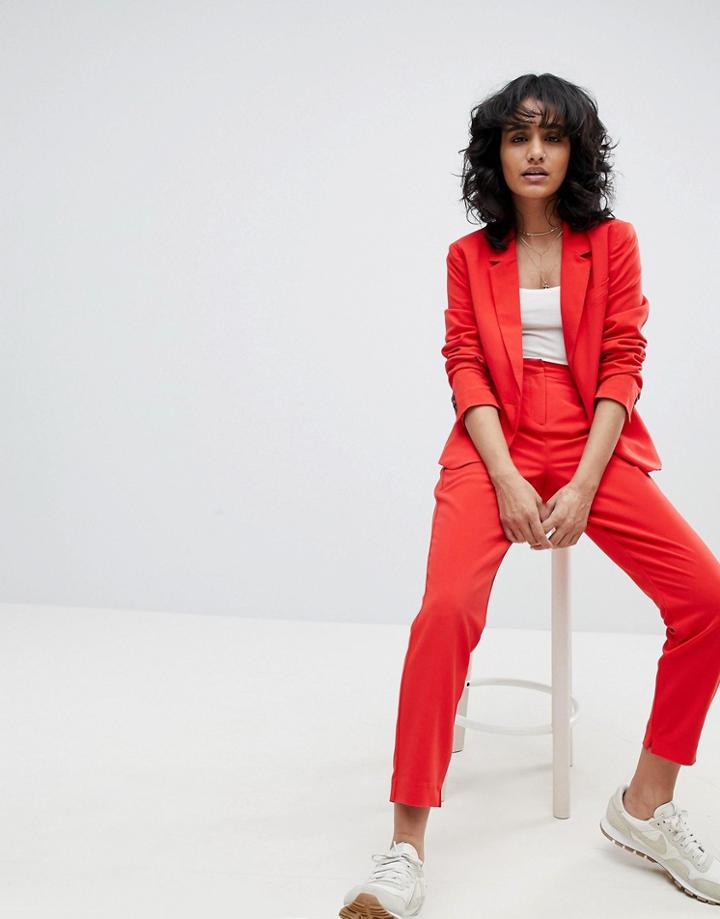 B.young Slim Leg Pants - Red