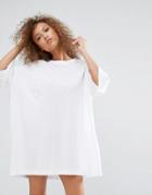 Weekday Huge T-shirt Dress - White