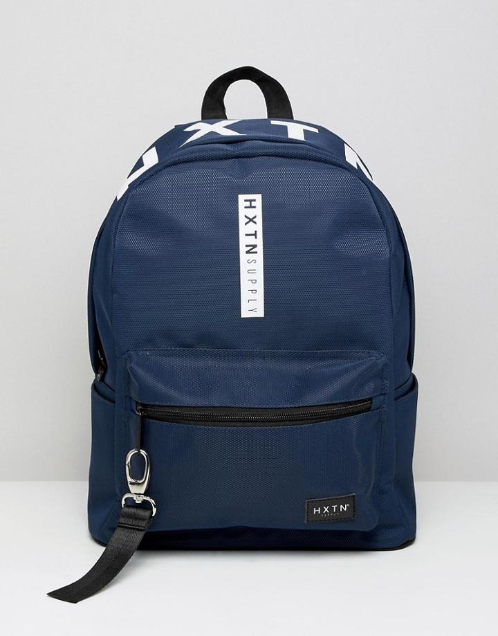 Hxtn Supply Prime Backpack In Navy - Navy