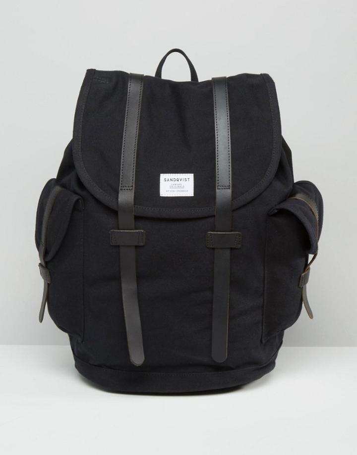 Sandqvist Vidar Backpack In Black - Black