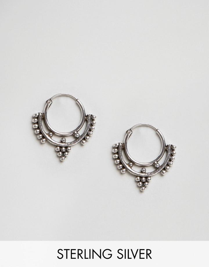 Fashionology Hoop Earrings - Silver