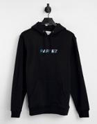 Parlez Faded Embroidered Hoodie In Black