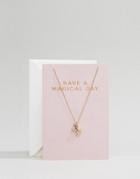 Orelia Have A Magical Day Unicron Necklace - Gold
