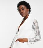 Parisian Tall Lace Blazer In White - Part Of A Set
