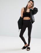 Only Play Black Perforated Seamless Sports Leggings - Black
