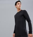 Asos 4505 Tall Long Sleeve T-shirt With Quick Dry In Black - Black