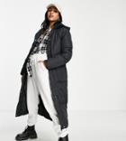Threadbare Tall Jodie Maxi Puffer Coat In Black