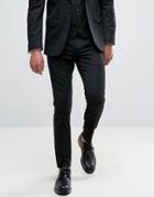 New Look Slim Stretch Suit Pants In Black - Black