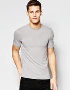 New Look Muscle Fit T-shirt In Gray - Gray