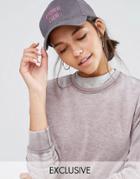 Adolescent Clothing Brunch Club Embroidered Baseball Cap - Gray