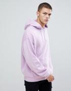Asos Oversized Hoodie In Lilac - Purple