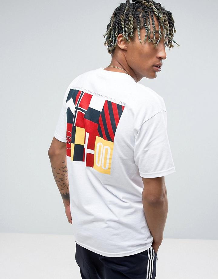 10.deep Victory Sport T-shirt With Back Print - White